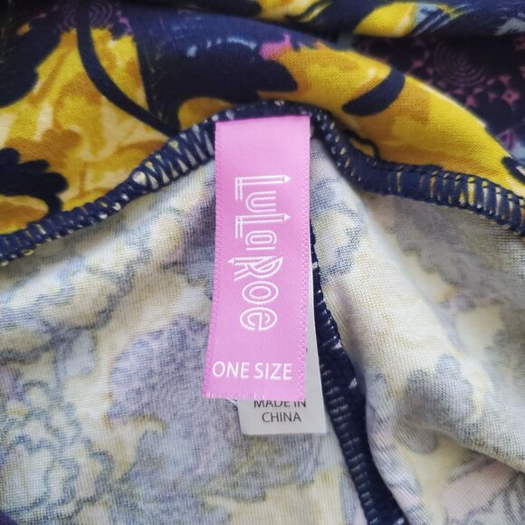 NEW LuLaRoe Purple Floral Leggings - Picture 7 of 9